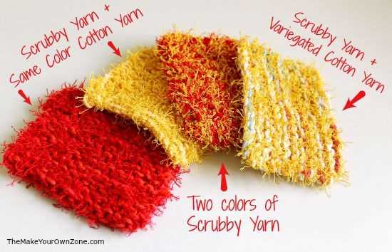 Red heart scrubby yarn knit patterns