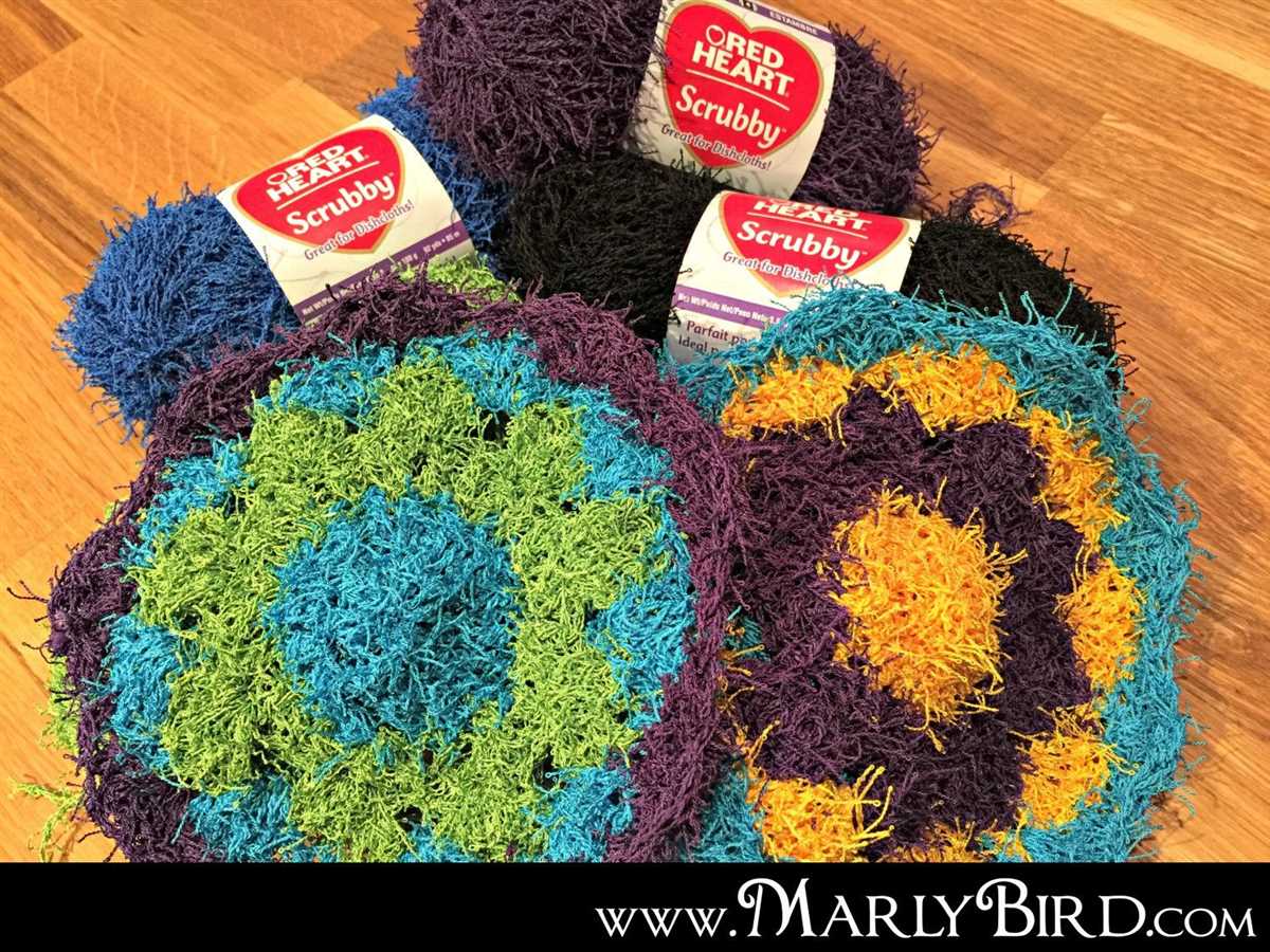 Red heart scrubby yarn knit patterns