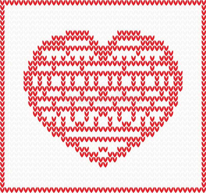 Red heart knit patterns