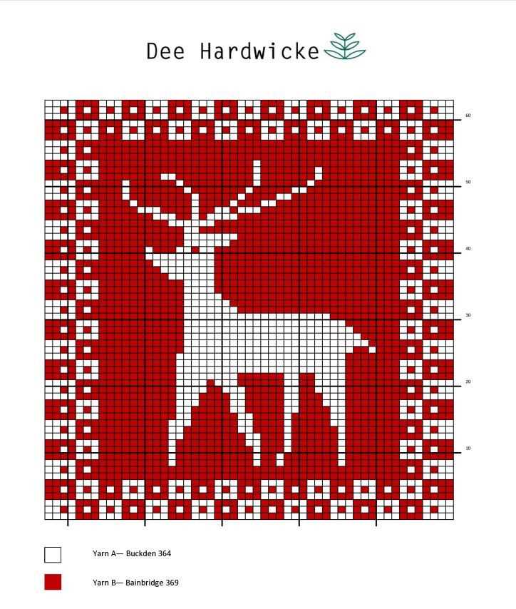 Reindeer knit pattern