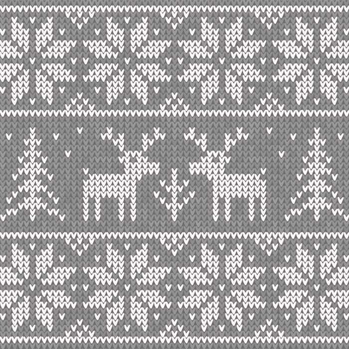 Reindeer knit pattern