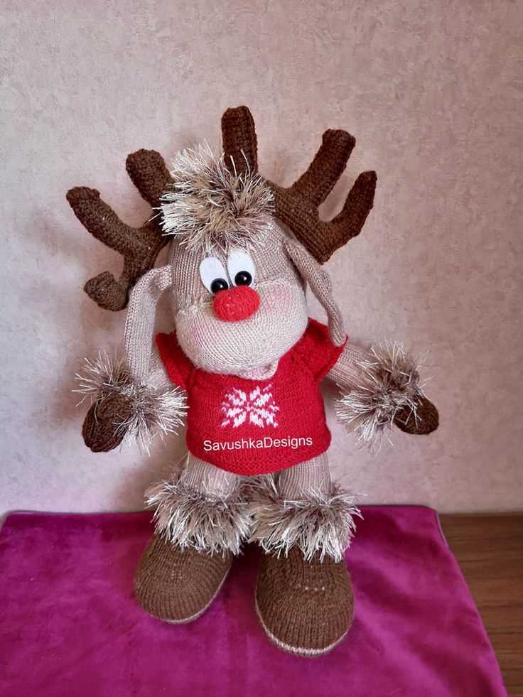 Reindeer knit pattern