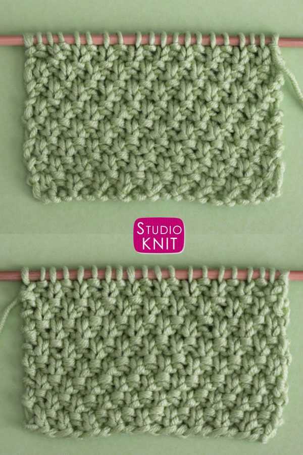 Reversible knitted dishcloth patterns