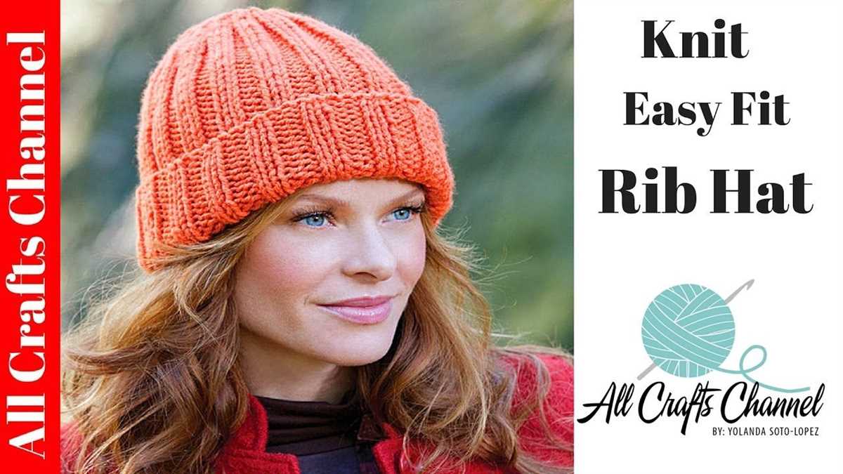 Ribbed beanie knitting pattern free