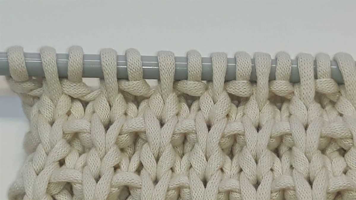 Sand stitch knit pattern