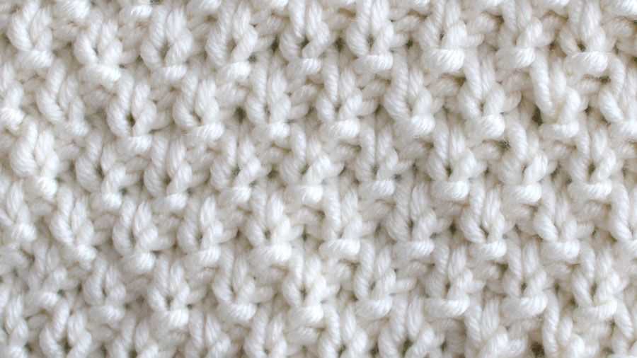 Sand stitch knit pattern