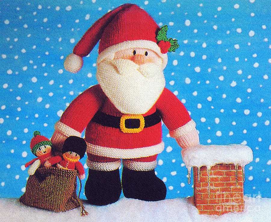 Santa claus knitting pattern free