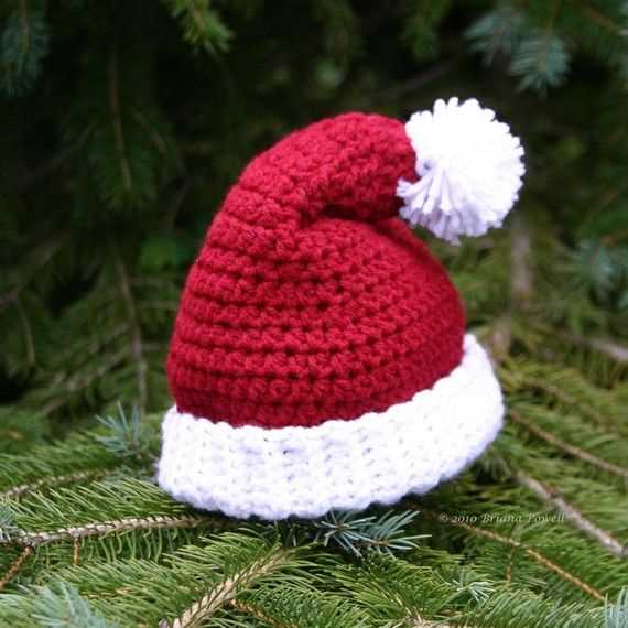 Santa hat knitted pattern