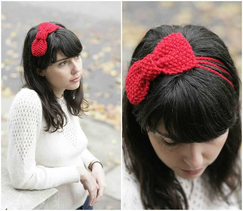 Seed stitch knit headband pattern