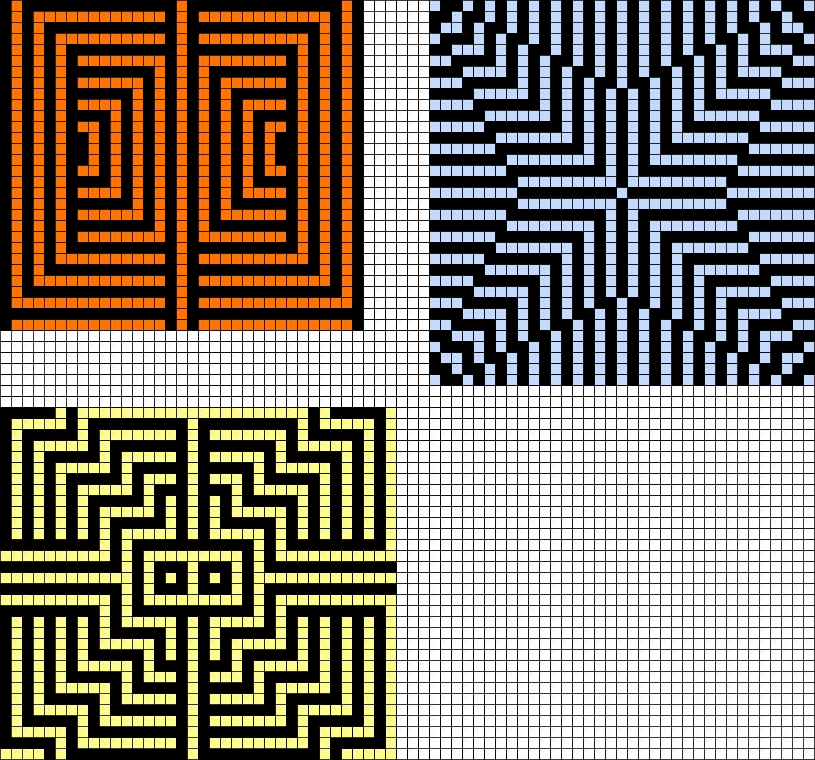 Shadow knitting patterns