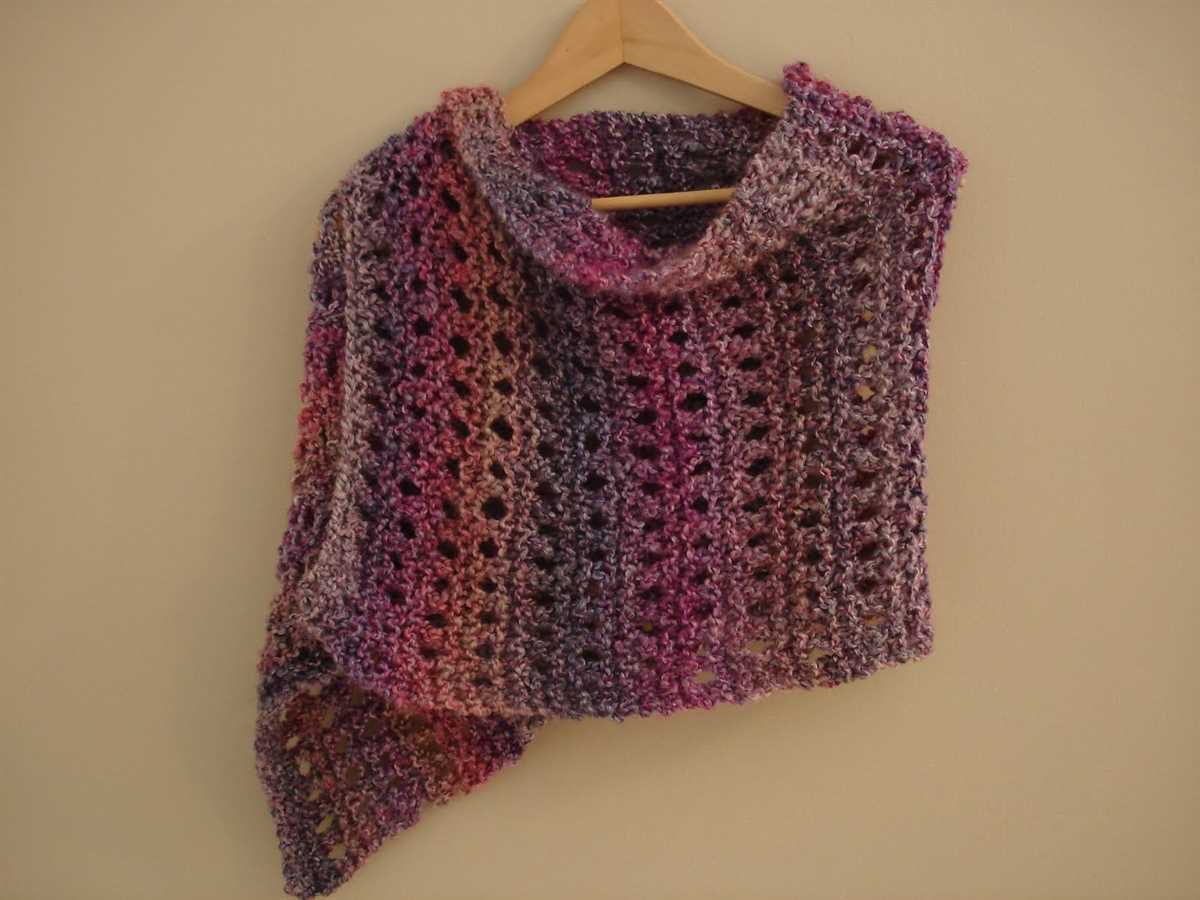 Shawl knitting patterns easy free