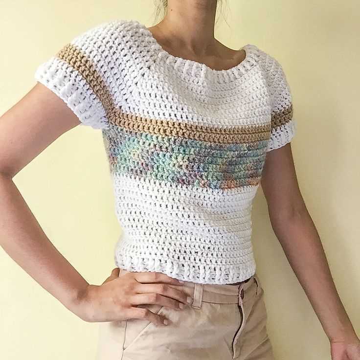 Short sleeve top knitting pattern