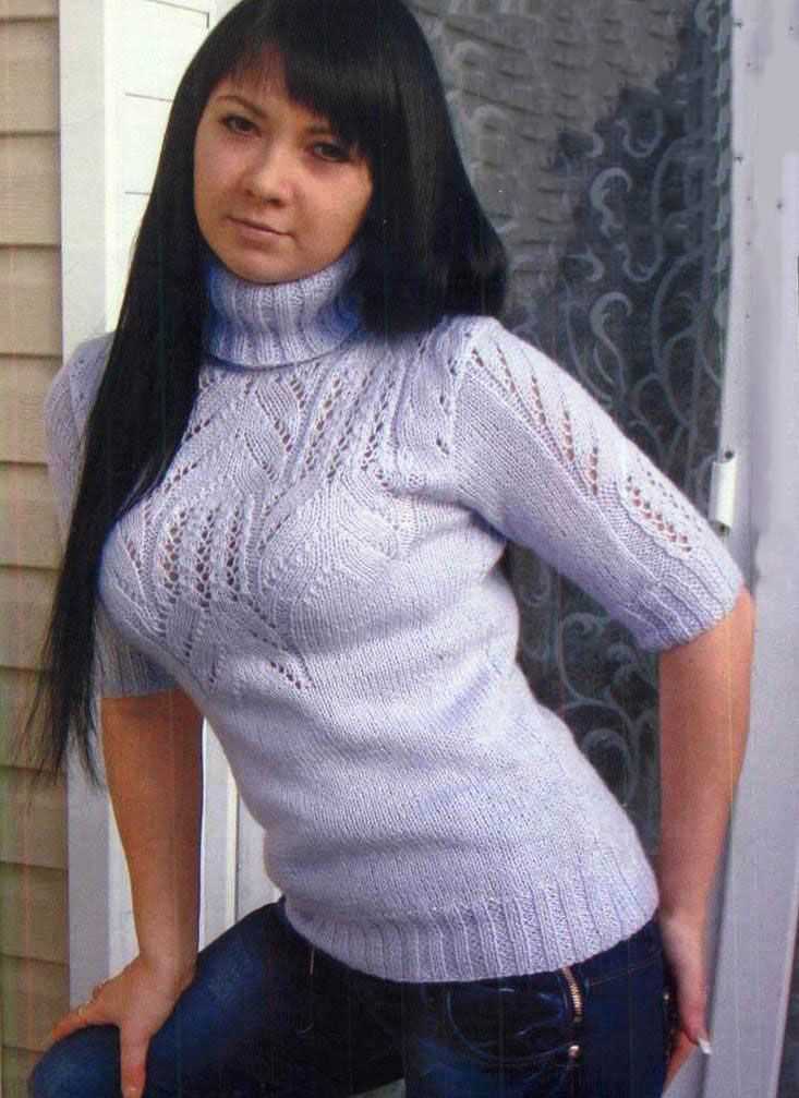 Short sleeve sweater patterns free knitting