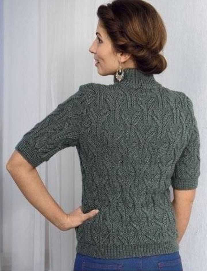 Short sleeve sweater patterns free knitting