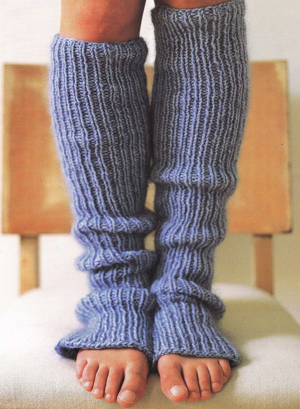 Simple leg warmer knitting pattern