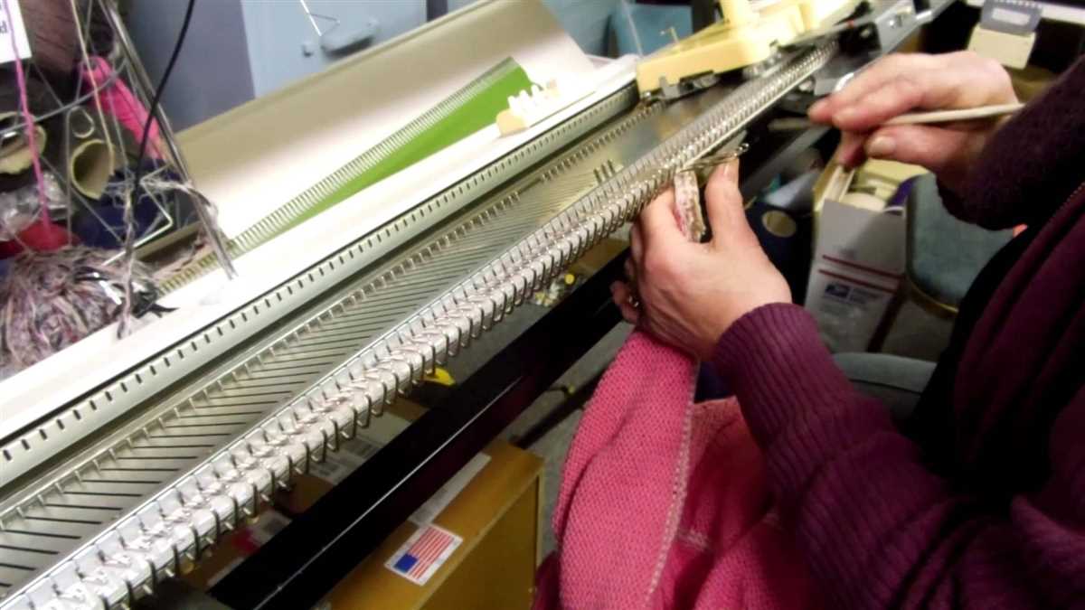 Singer knitting machine patterns