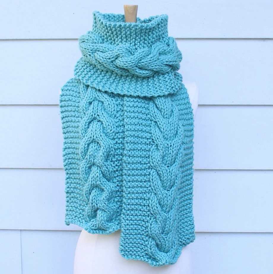 Single cable knit scarf pattern