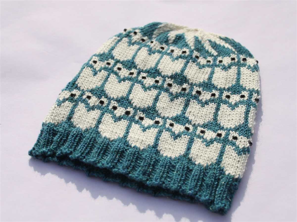 Skull cap beanie knitting pattern