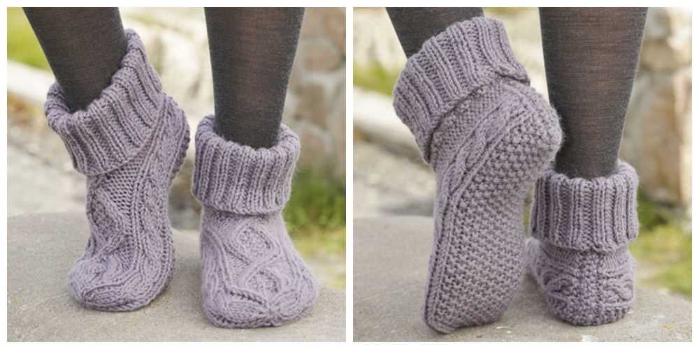 Slipper knit pattern