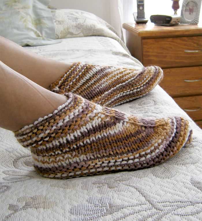 Slipper knit pattern