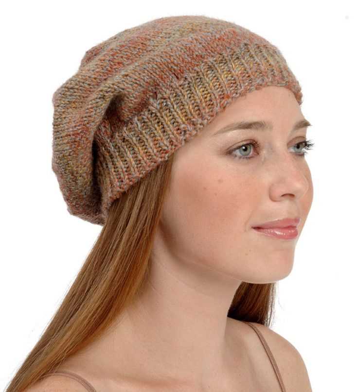 Slouchy knit hat pattern free