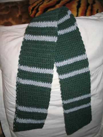 Slytherin scarf knitting pattern