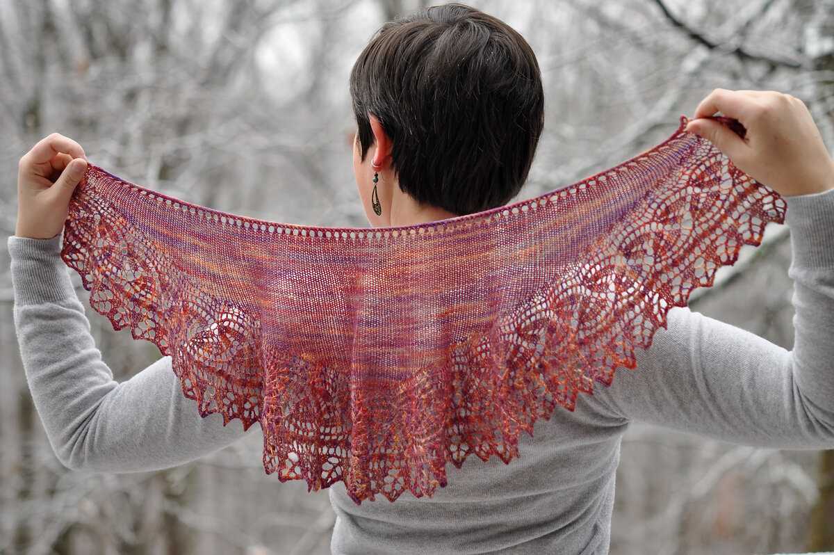 Small shawl knitting pattern