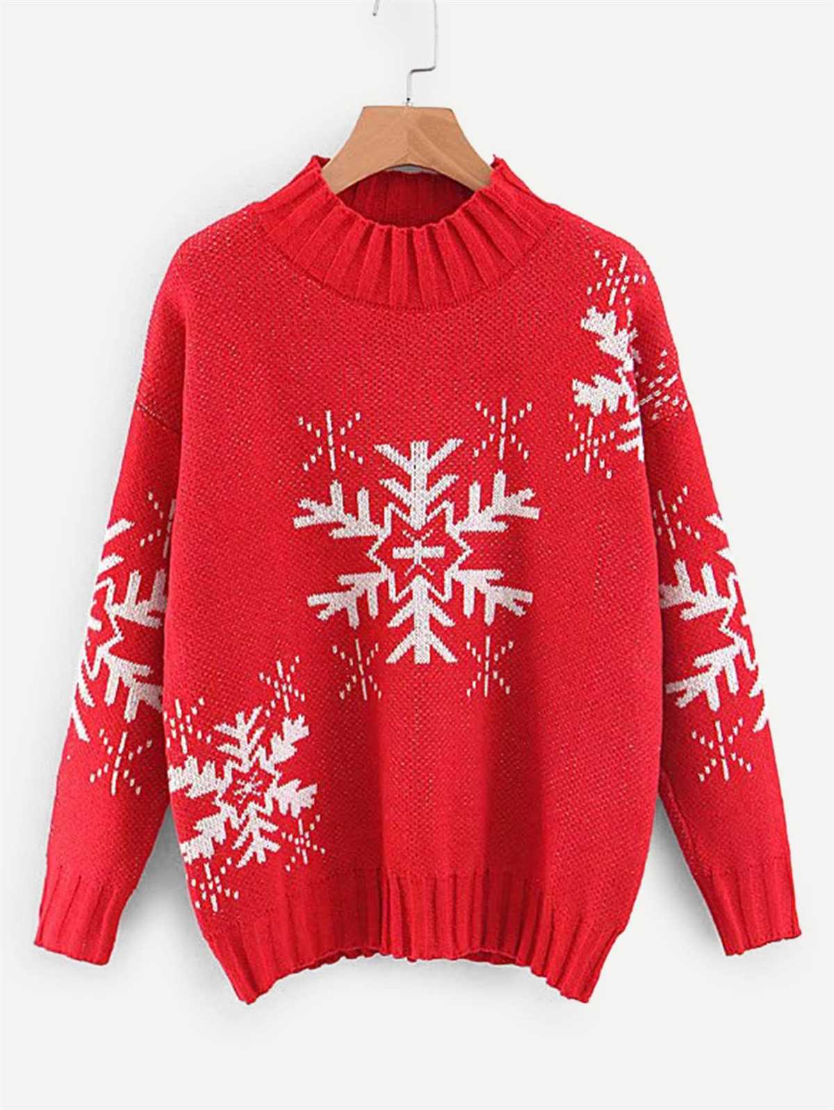 Snowflake sweater knitting pattern