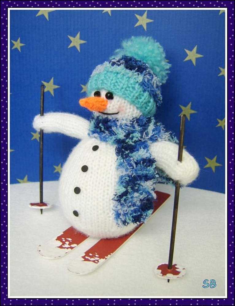 Snowman knitting pattern