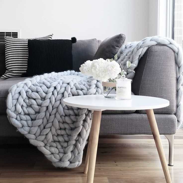 Sofa throw knitting pattern