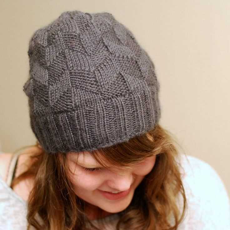 Straight needle hat knitting pattern