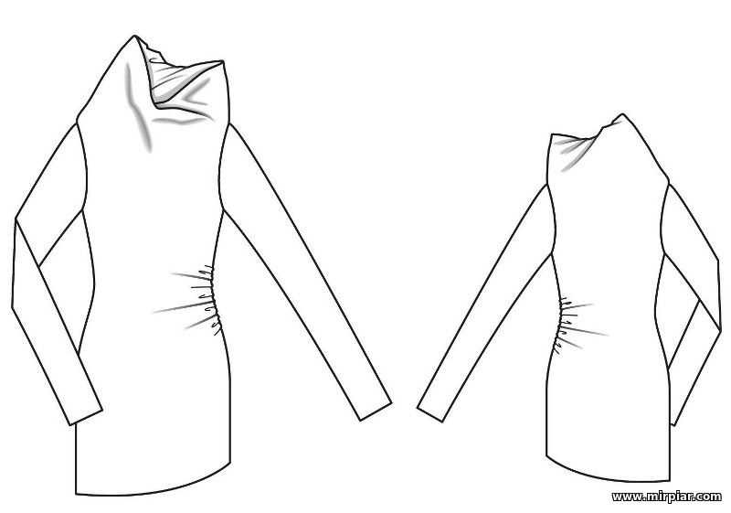 Stretch knit dress sewing patterns