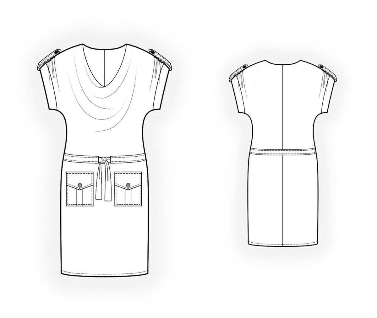 Stretch knit dress sewing patterns