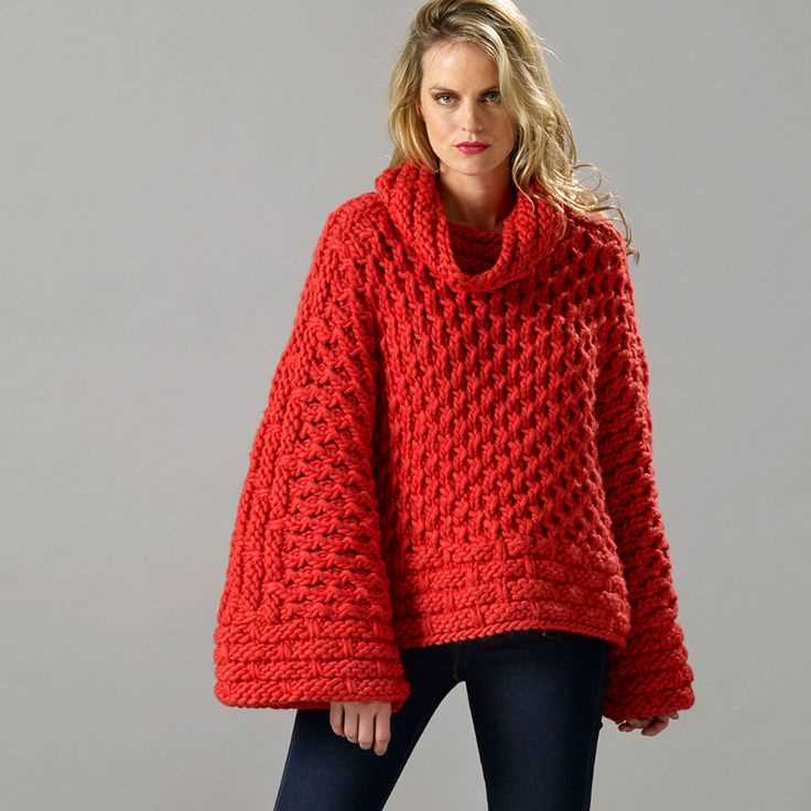 Super bulky knit sweater pattern