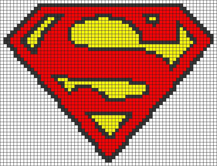 Superman knitting pattern