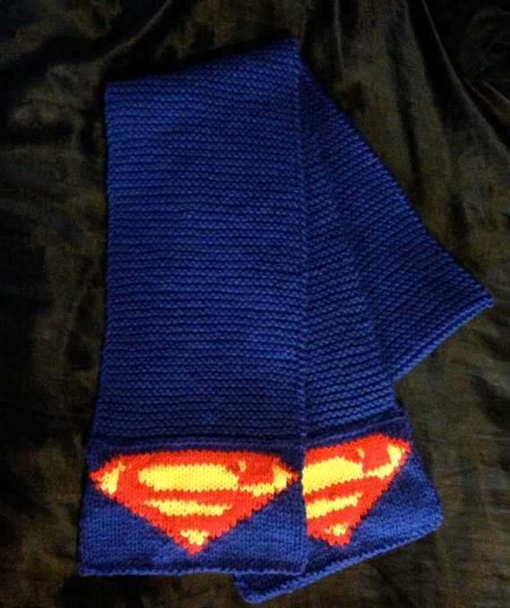 Superman knitting pattern