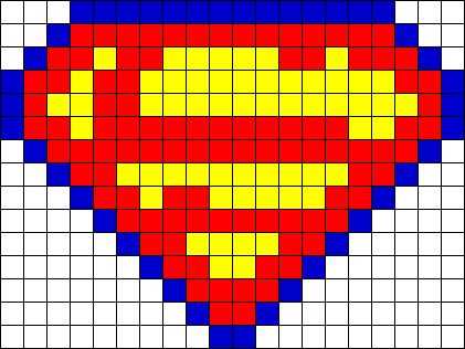 Superman knitting pattern