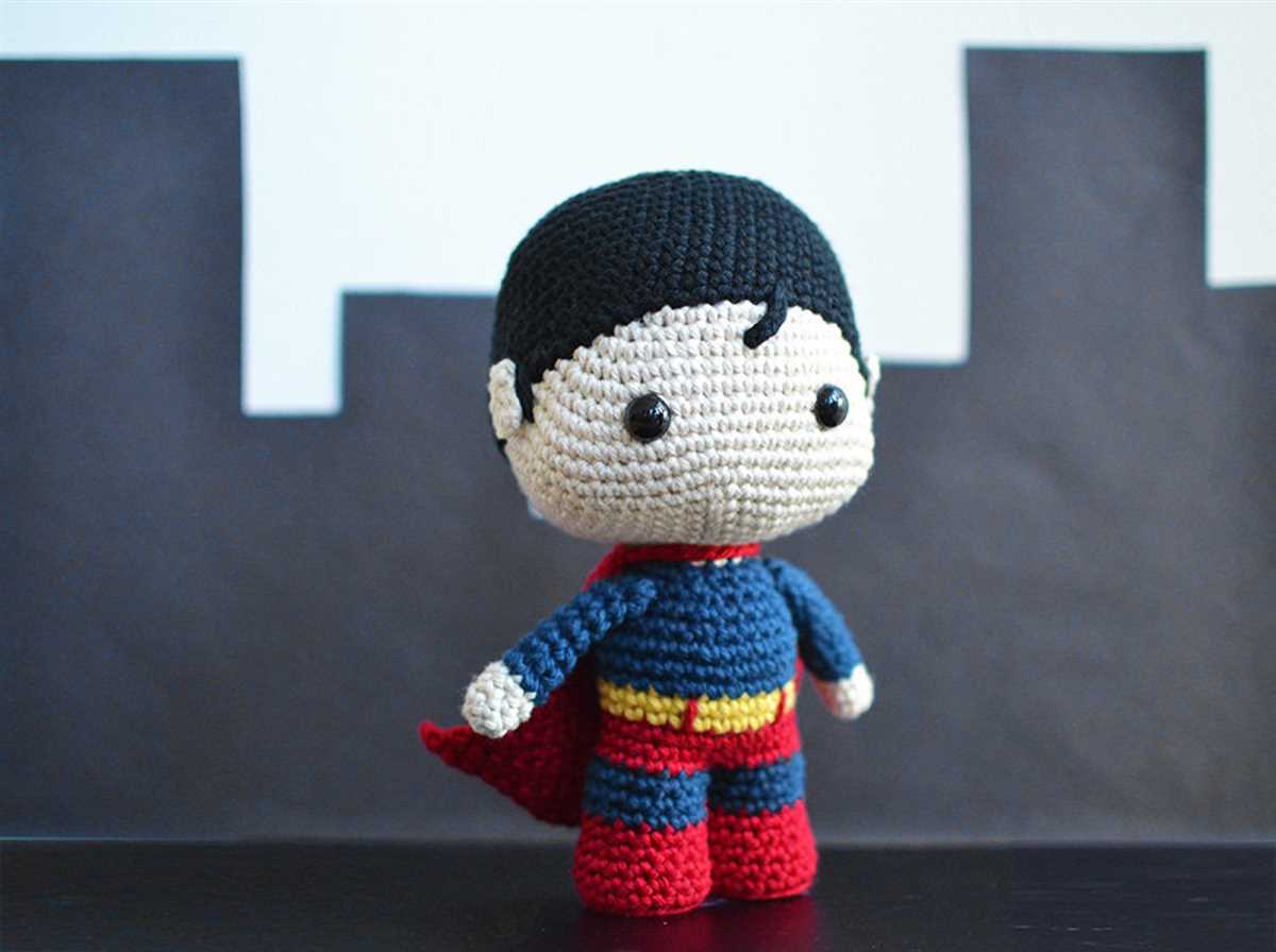 Superman knitting pattern