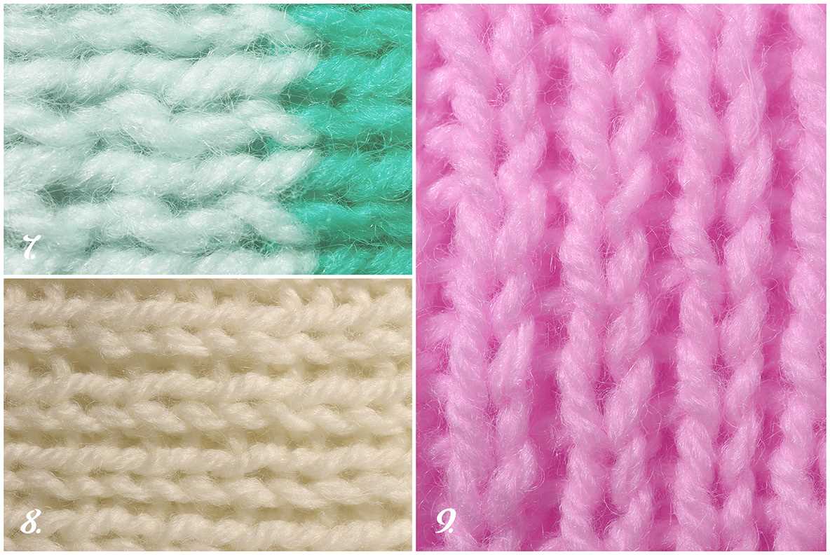 Textured knit scarf pattern