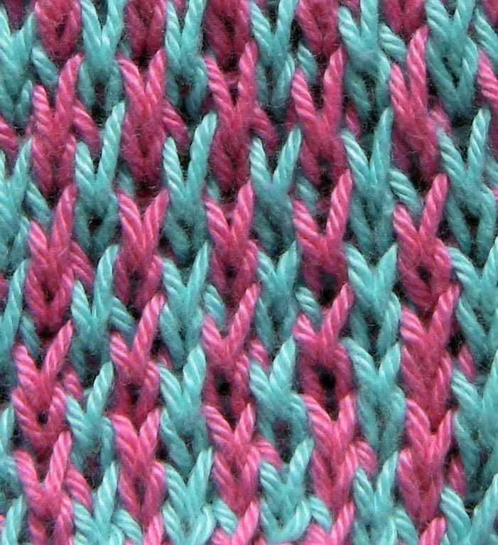 Thermal knit stitch pattern