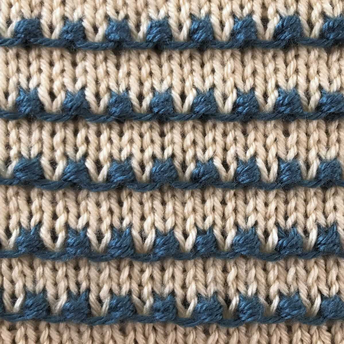 Thermal knit stitch pattern