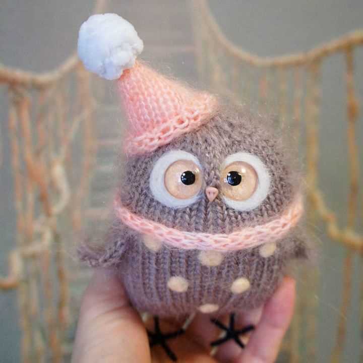 Tiny owl knitting pattern free