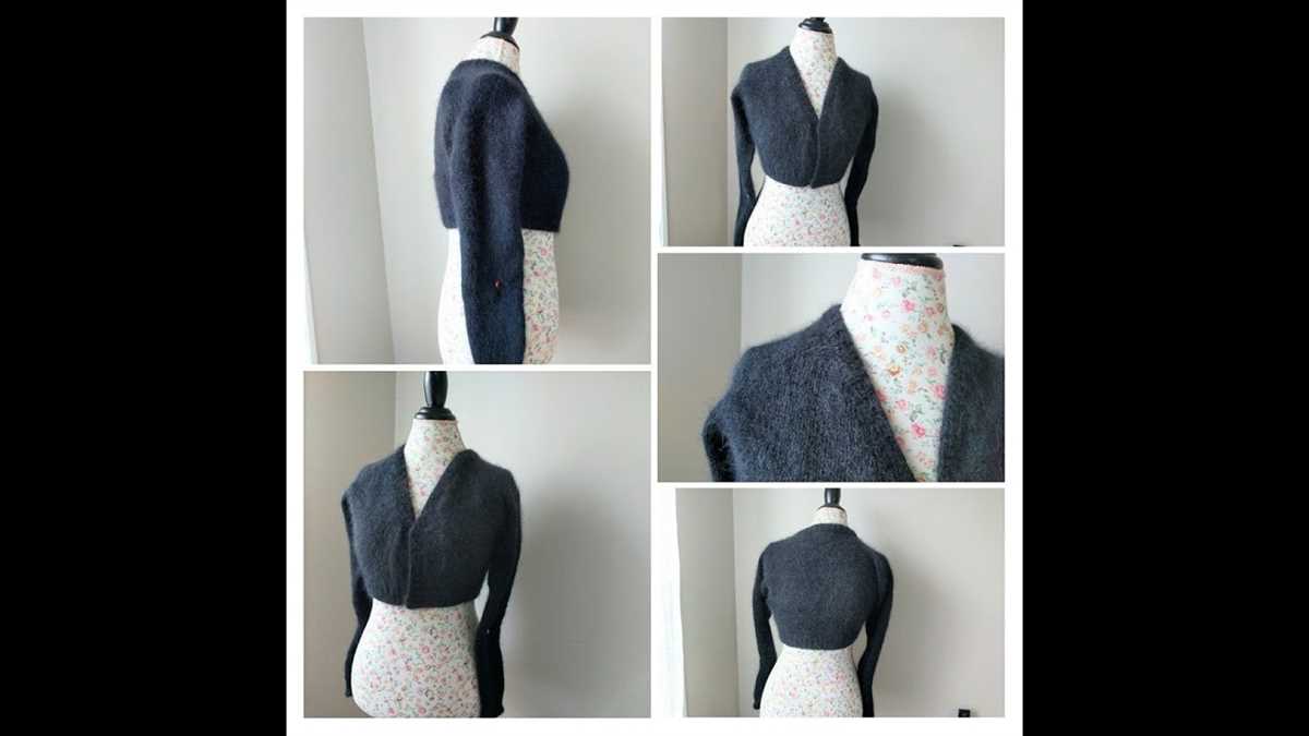 Top down knit cardigan pattern