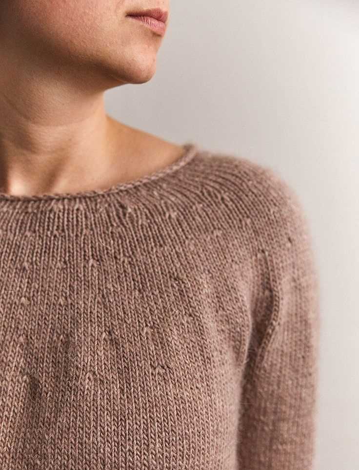 Top down knit sweater pattern