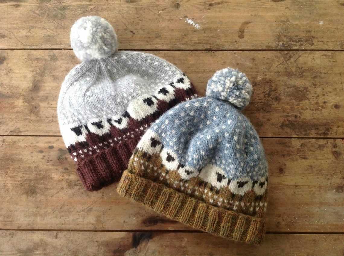 Top down knitted hat pattern