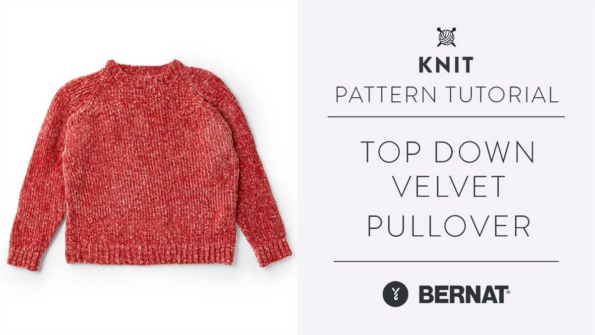 Top down knit sweater pattern