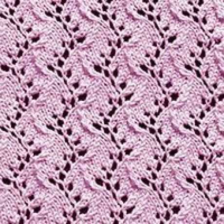 Traveling vine knitting pattern