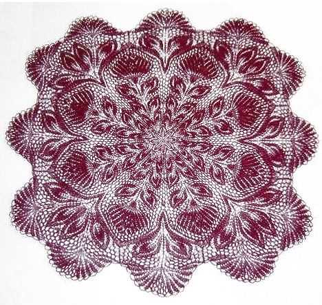 Tulip lace knitting pattern