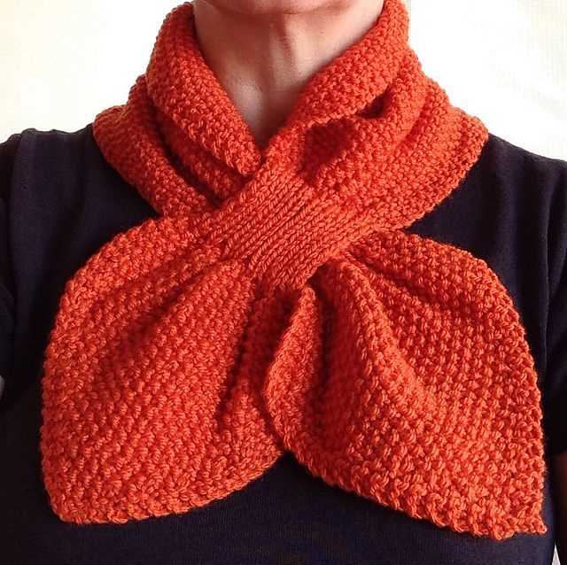 Twisted knit scarf pattern free