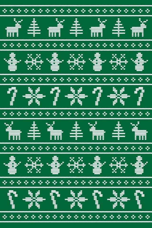 Ugly christmas sweater knit pattern